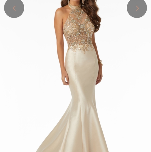 Mori Lee | Dresses | Morilee Gold Prom Dress | Poshmark